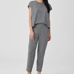 Eileen Fisher top and pants organic cotton and hemp. Top S. Pant M. EUC